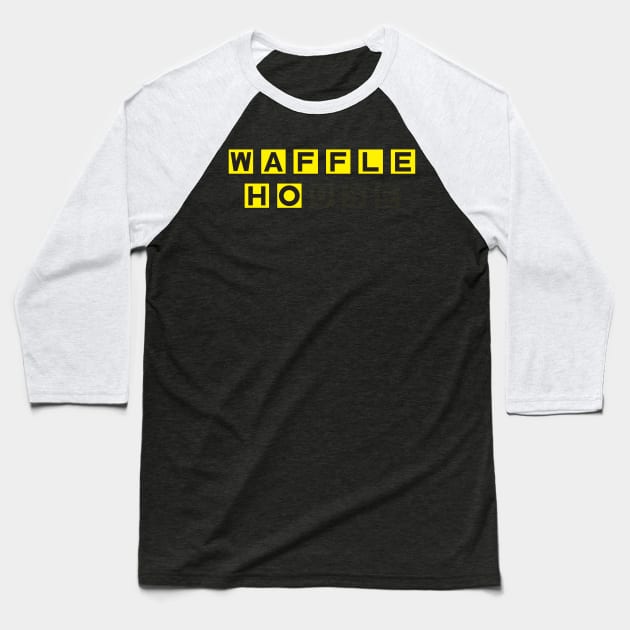 Waffle Ho - Alt Baseball T-Shirt by Valley of Oh